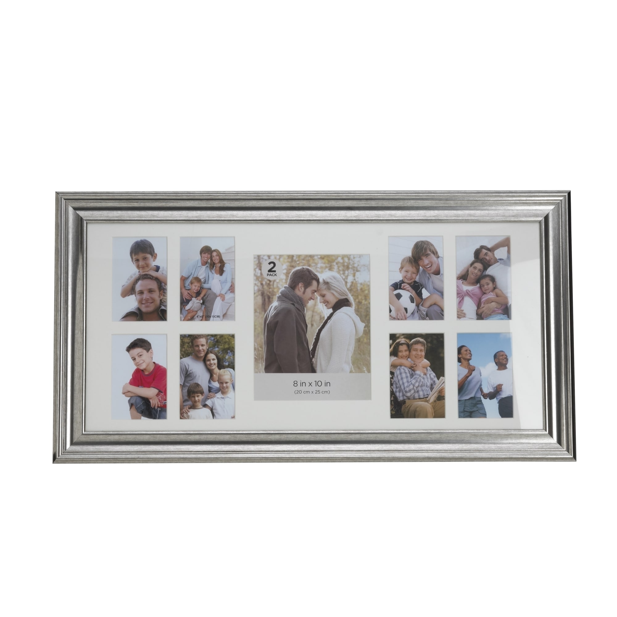 Melannco Champagne 9 photo Matted Collage Frame