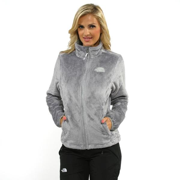 Fleece jacket metallic clearance silver