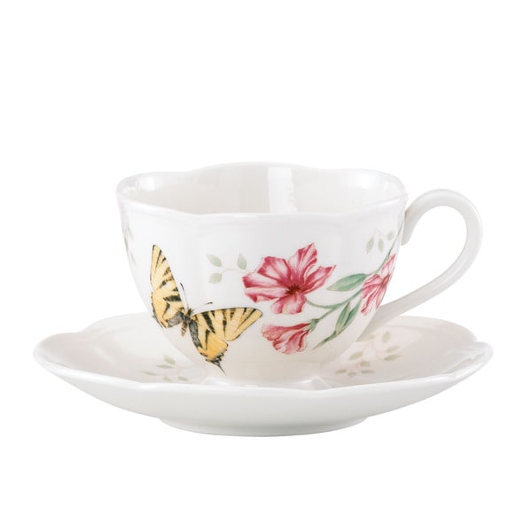 Lenox Butterfly Meadow Tiger Swallowtail Cup and Saucer Lenox Cups & Saucers