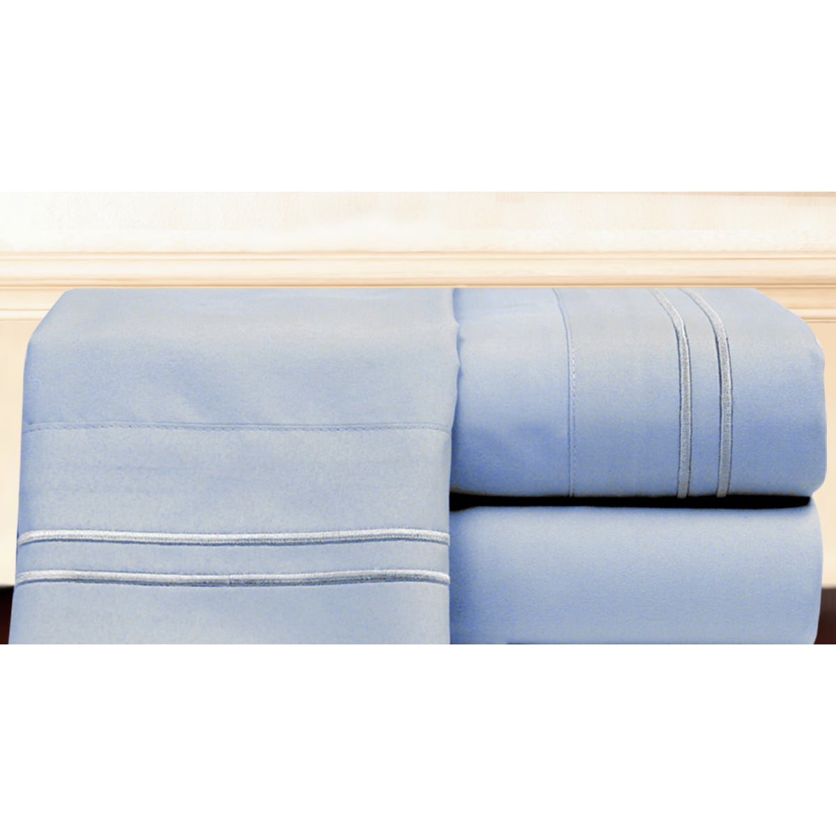 Hotel Stripe Microfiber Sheet Set