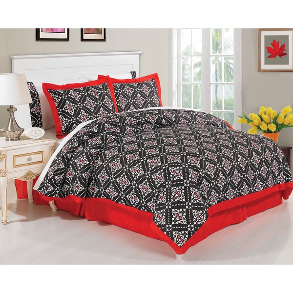 Shop Tribeca 8piece Bed in a Bag with Sheet Set Free Shipping Today