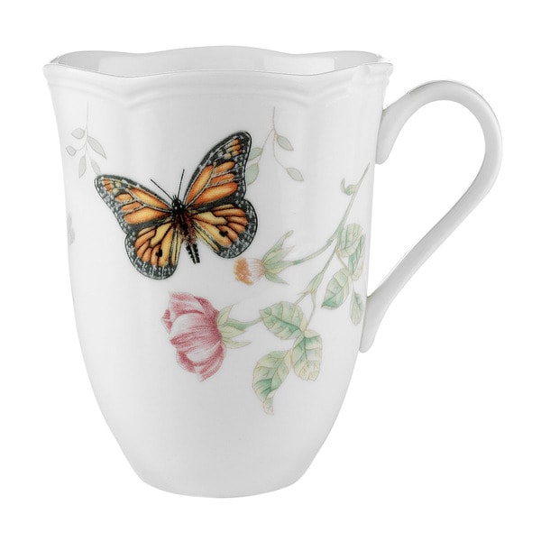 Lenox Butterfly Meadow Orange Sulphur 12 ounce Mug