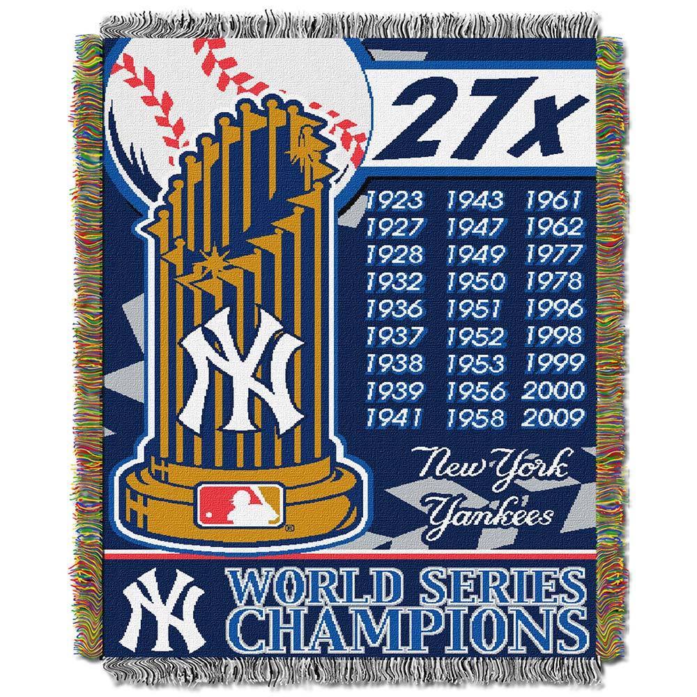 Mlb World Series Woven Tapestry Throw (multi Team Options)