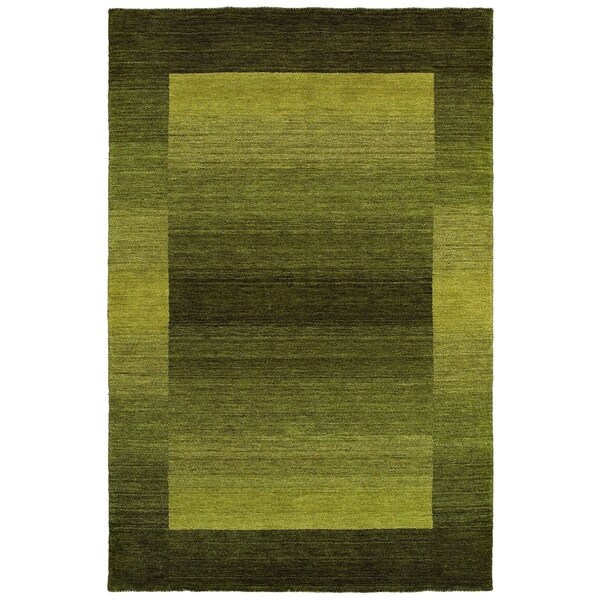 Couristan Mystique Cressida Olive Wool Area Rug - 3'5" x 5'5"