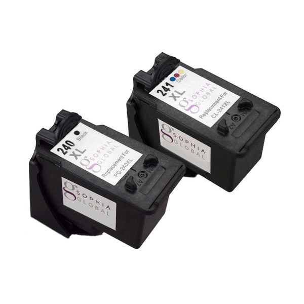 Sophia Global Remanufactured PG 240XL Black and CL 241XL Color Ink