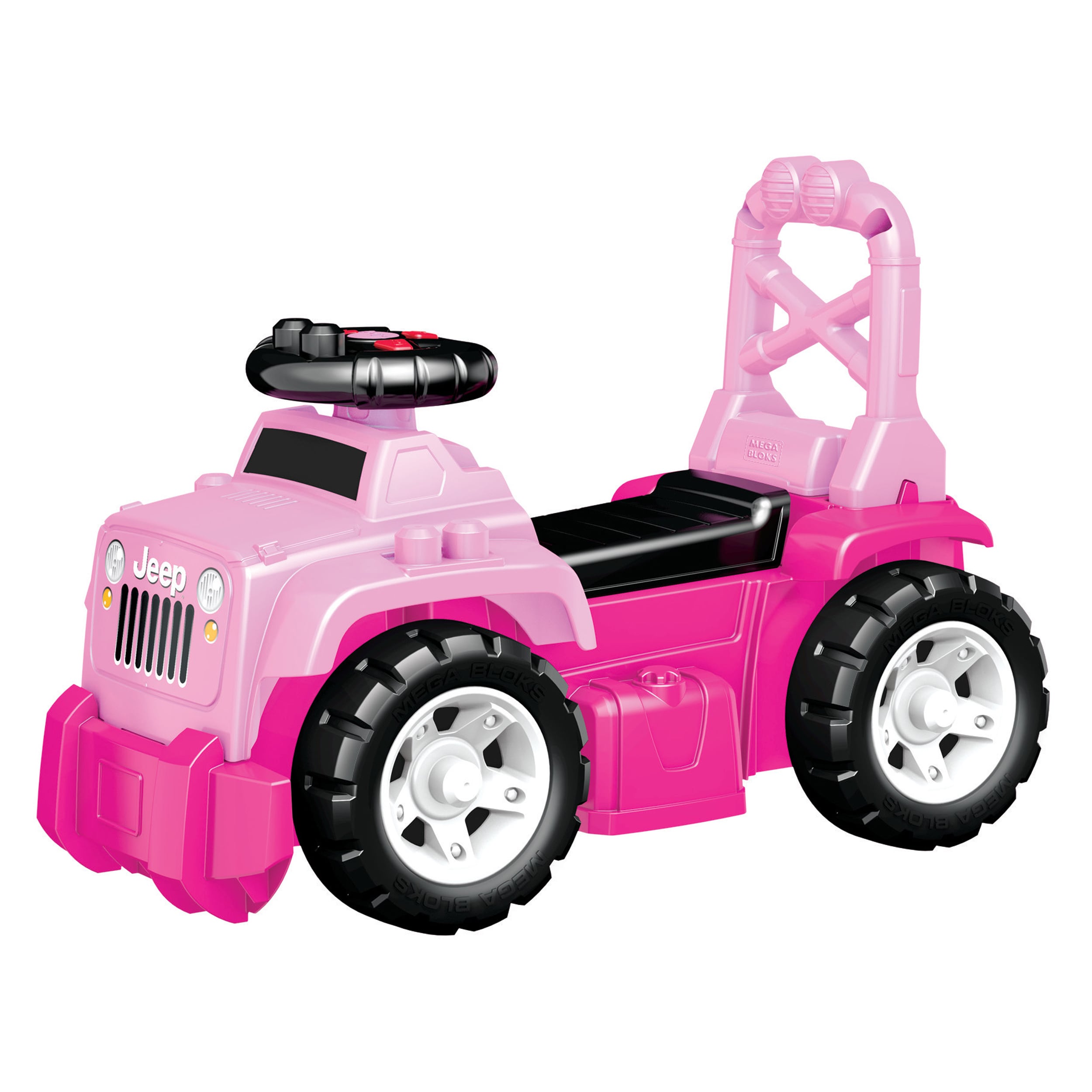 ride on pink jeep
