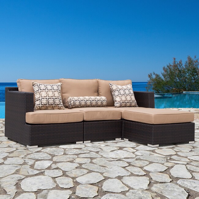 Sirio Sirio Morgan 4 piece Modular Outdoor Sofa Set Brown Size 4 Piece Sets