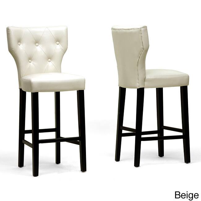 Baxton Studio Billings Modern Bar Stools (Set of 2)