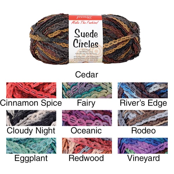 Suede Circles Yarn Premier Yarn