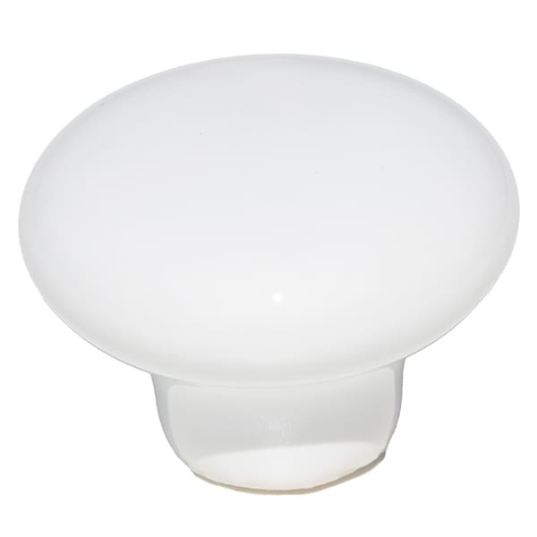 GlideRite Round White Ceramic Cabinet or Dresser Knob (Pack of 10)
