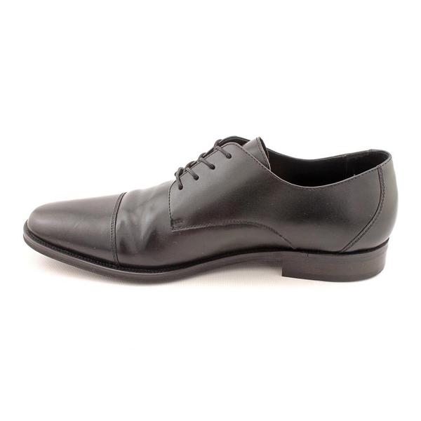 aston grey black dress shoes