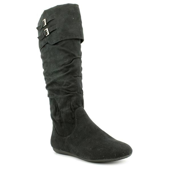 Rampage Women's Black 'Batson' Fabric Boots Rampage Boots