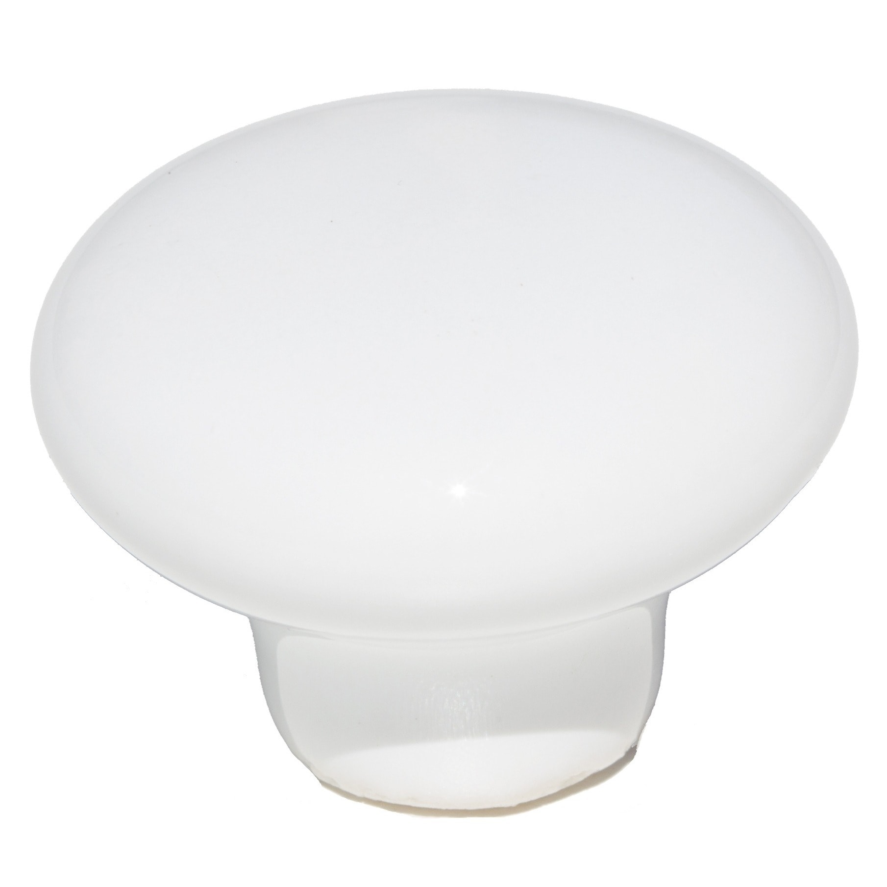 GlideRite Round White Ceramic Cabinet or Dresser Knobs (Pack of 25)