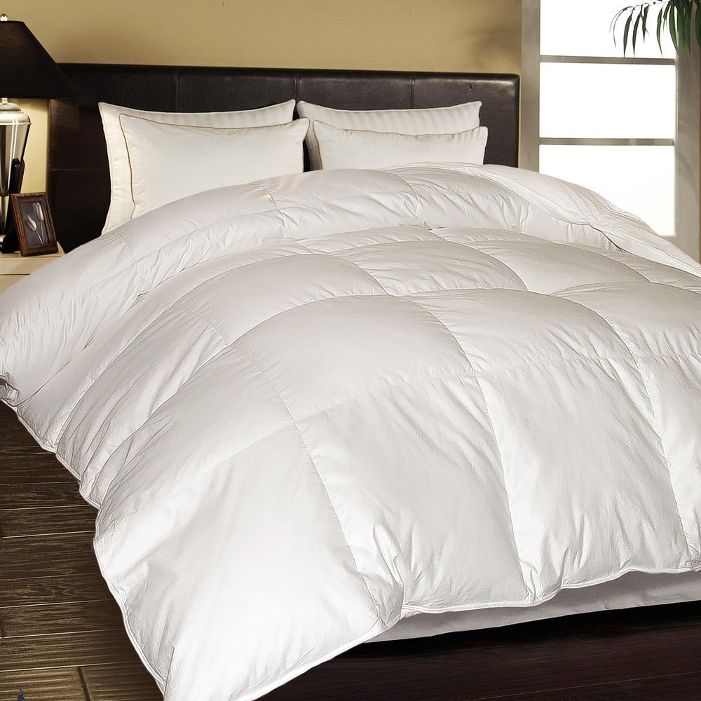 Discount King white down comforter hypoallergenic new hotel grand