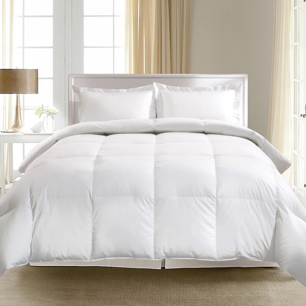 Hotel Grand 1000 Thread Count Pima Cotton Oversized White Goose Down Comforter