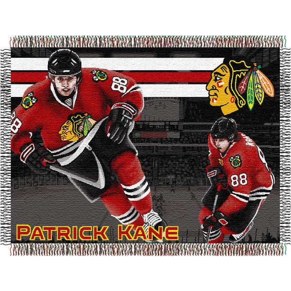 NHL Chicago Blackhawks Patrick Kane Woven Tapestry Throw Bed