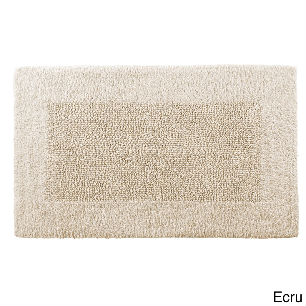 Reversible Solid Egyptian Cotton And Bamboo Bath Rug Collection