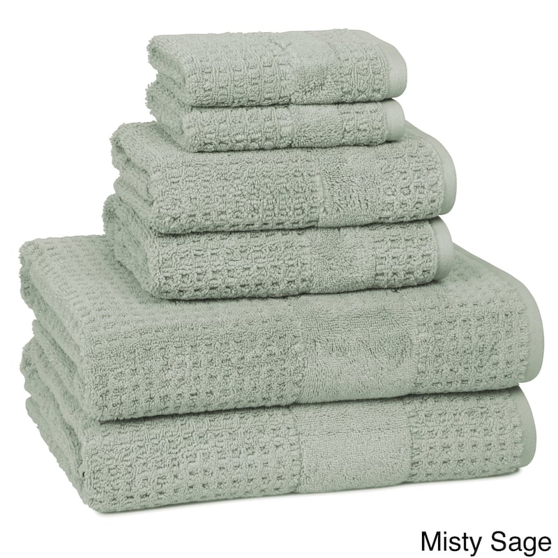 Turkish SPA Collection 6-Piece Towel Set - Misty Sage