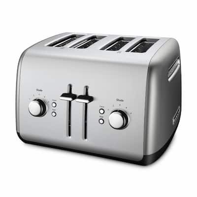 KitchenAid KMT4115CU Contour Silver 4-slice Metal Toaster