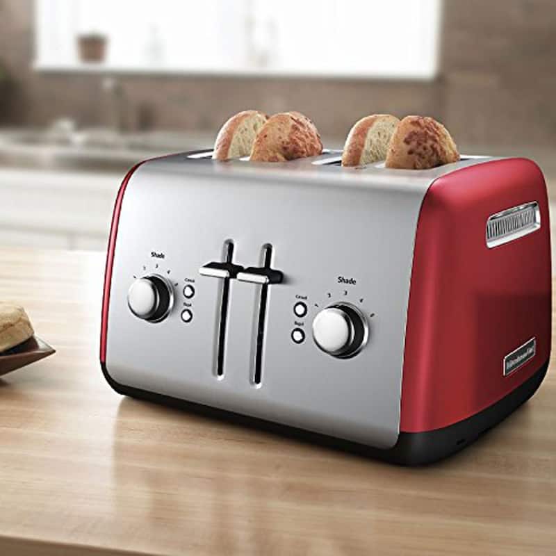 KitchenAid 4-Slice Toaster with Illuminated Buttons in Empire Red