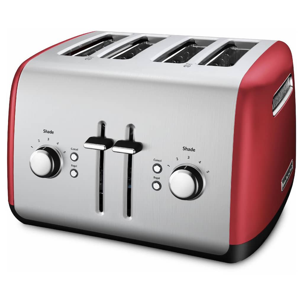 KitchenAid 4-Slice Toaster with Illuminated Buttons in Empire Red