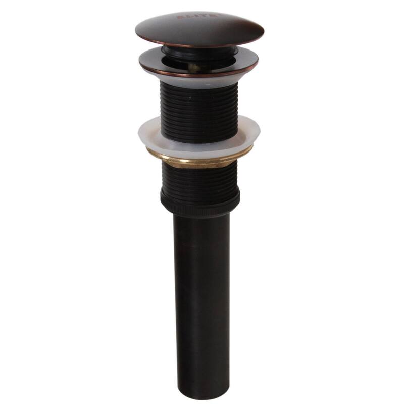 Elite Single Handle Oil-Rubbed Bronze Bathroom Sink Faucet with Pop-Up Drain