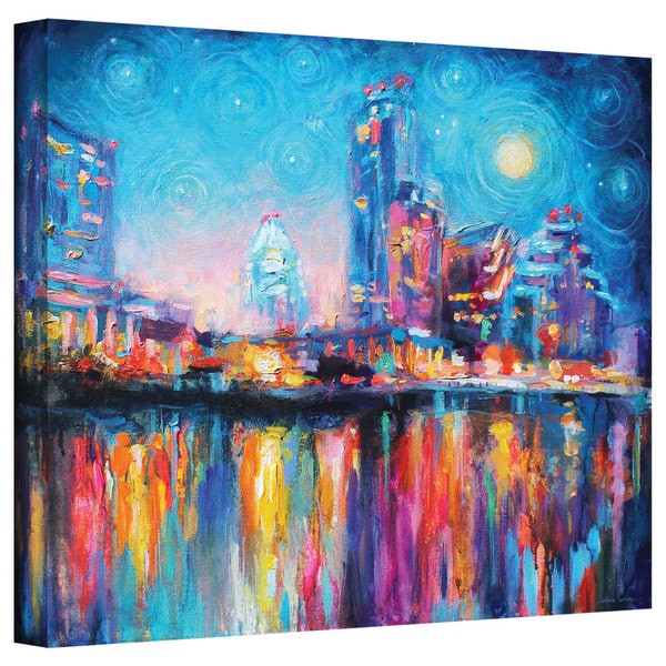 Svetlana Novikova Impressionistic Austin Gallery Wrapped Canvas Wall