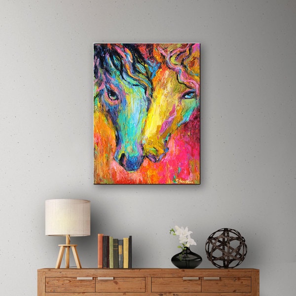 Svetlana Novikova 'Impressionistic Horses' Gallery-Wrapped Canvas Wall ...