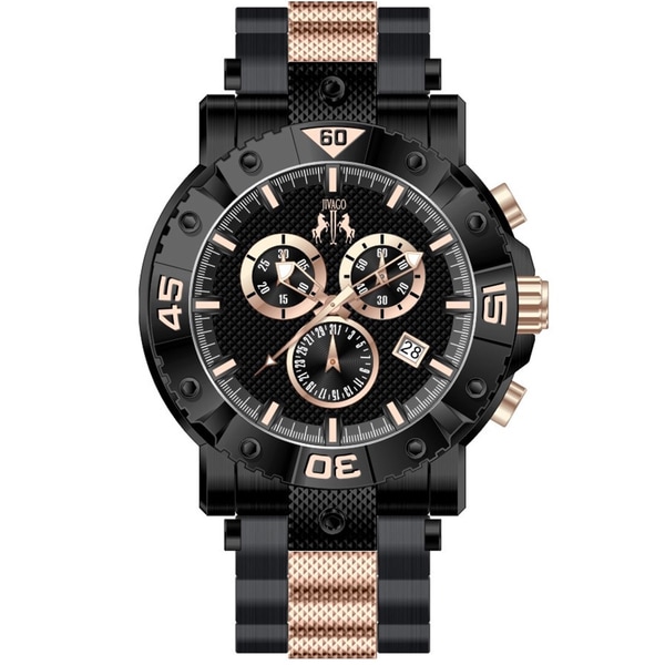 Jivago Mens Titan Black/ Black Chronograph Watch