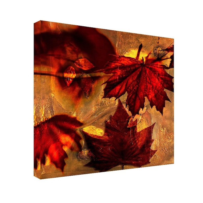 Ready2HangArt 'Fall Flowers' Oversized Canvas Wall Art