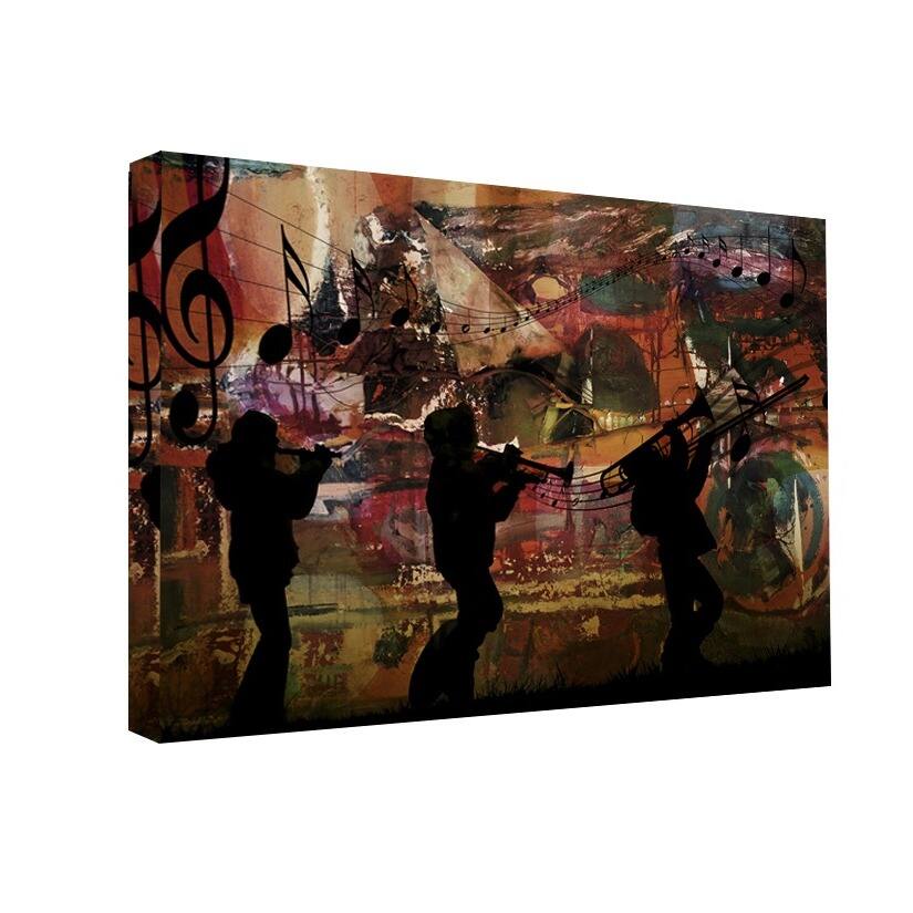 Ready2HangArt 'Jazz Trio' Oversized Canvas Wall Art