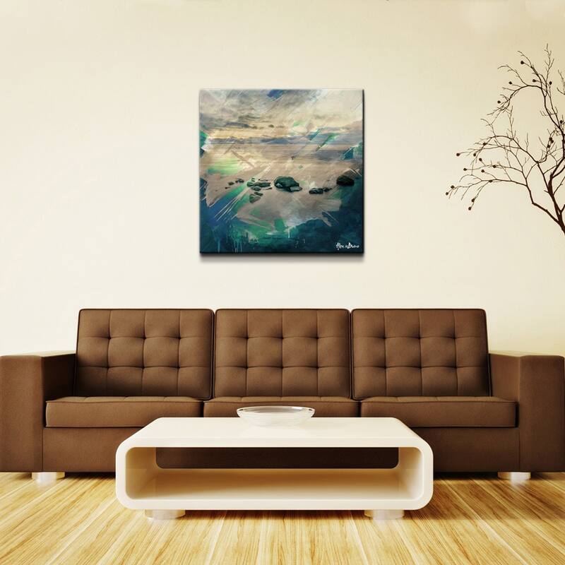 Ready2HangArt 'Abstract Stone Spa' Oversized Canvas Wall Art
