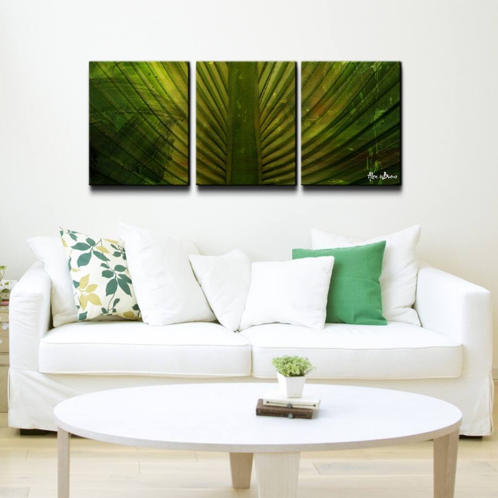 Ready2HangArt 'Palms' 3-piece Canvas Wall Art