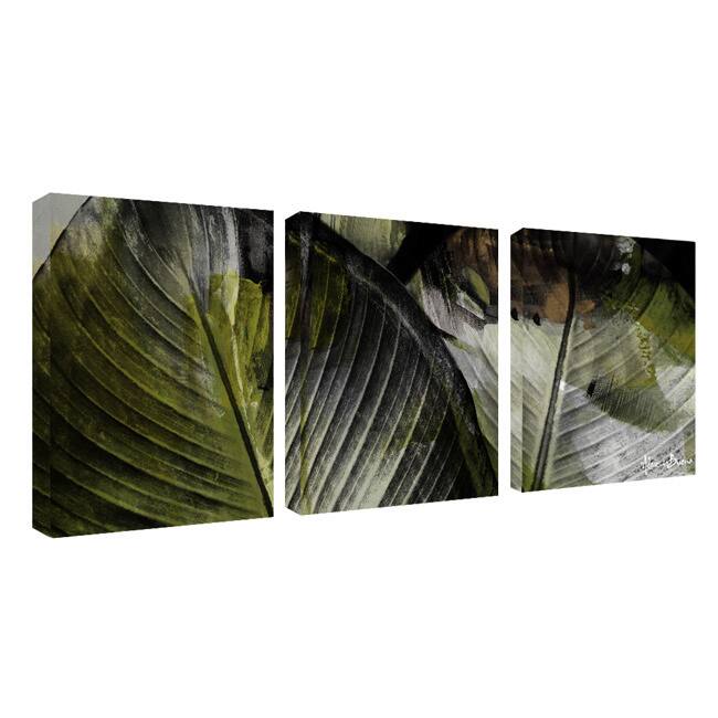 Ready2HangArt 'Abstract Palm II' 3-piece Canvas Wall Art