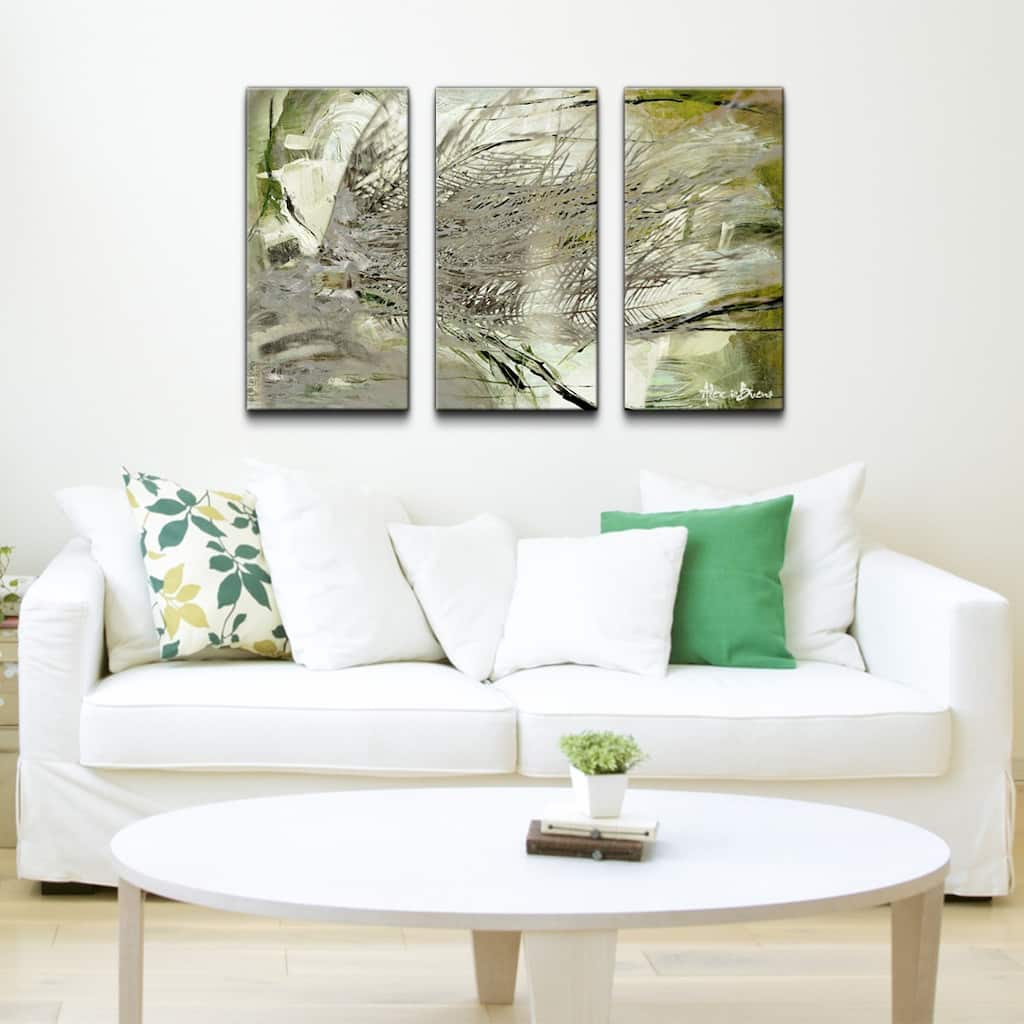 Ready2HangArt 'Abstract Palms' Canvas Wall Art (Set of 3)