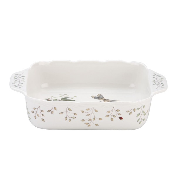 Lenox Erfly Meadow Herbs Square Baker Free Shipping On Lenox X27 Erfly Meadow Herbs Square Baker