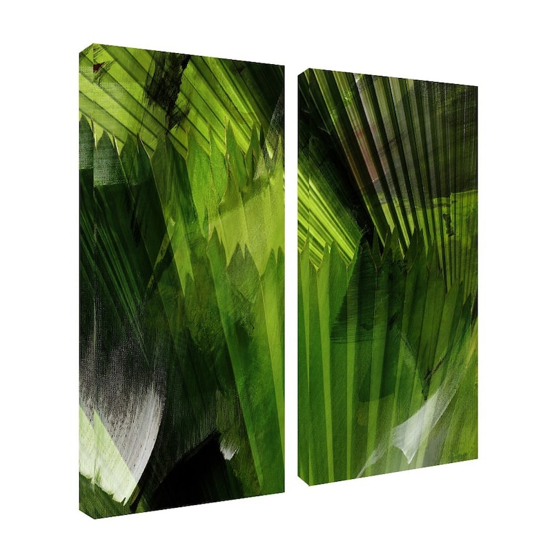 Ready2HangArt 'Abstract Palm Leaves' 2-piece Oversized Canvas Wall Art