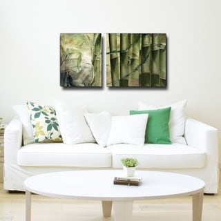 Ready2HangArt 'Bamboo Abstract' 2-piece Oversized Canvas Wall Art