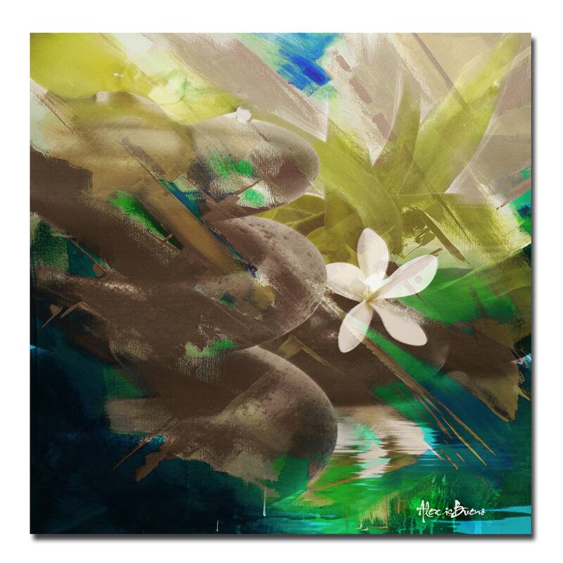 Ready2HangArt 'Abstract Stone Spa II' Oversized Canvas Wall Art