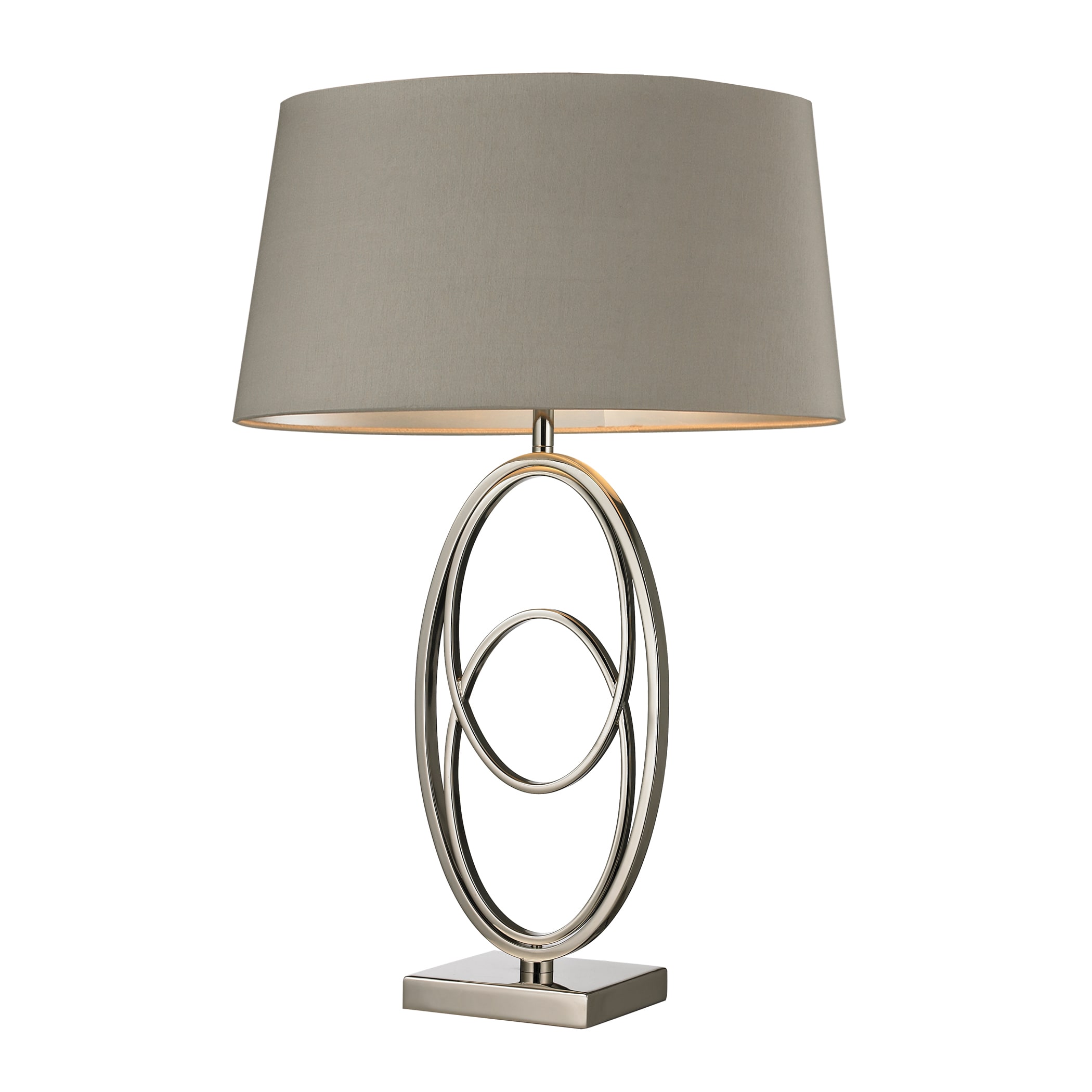 Polished Nickel 1 light Table Lamp