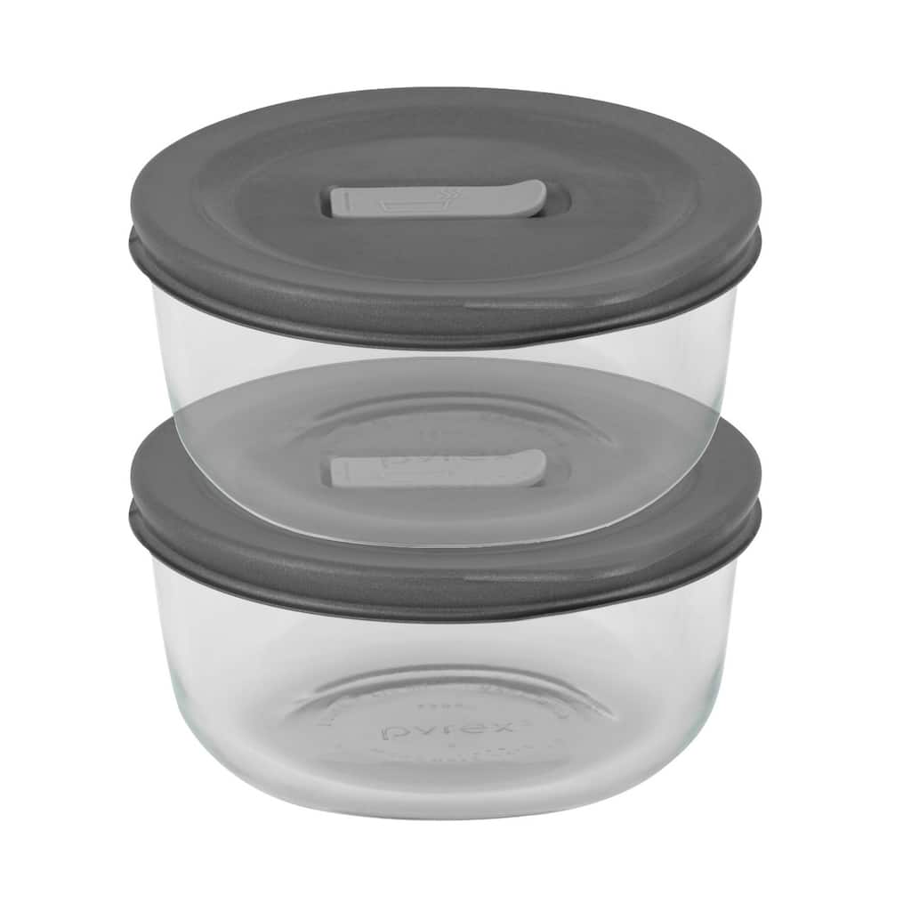 Pyrex No-leak Lids Round Baking Dishes