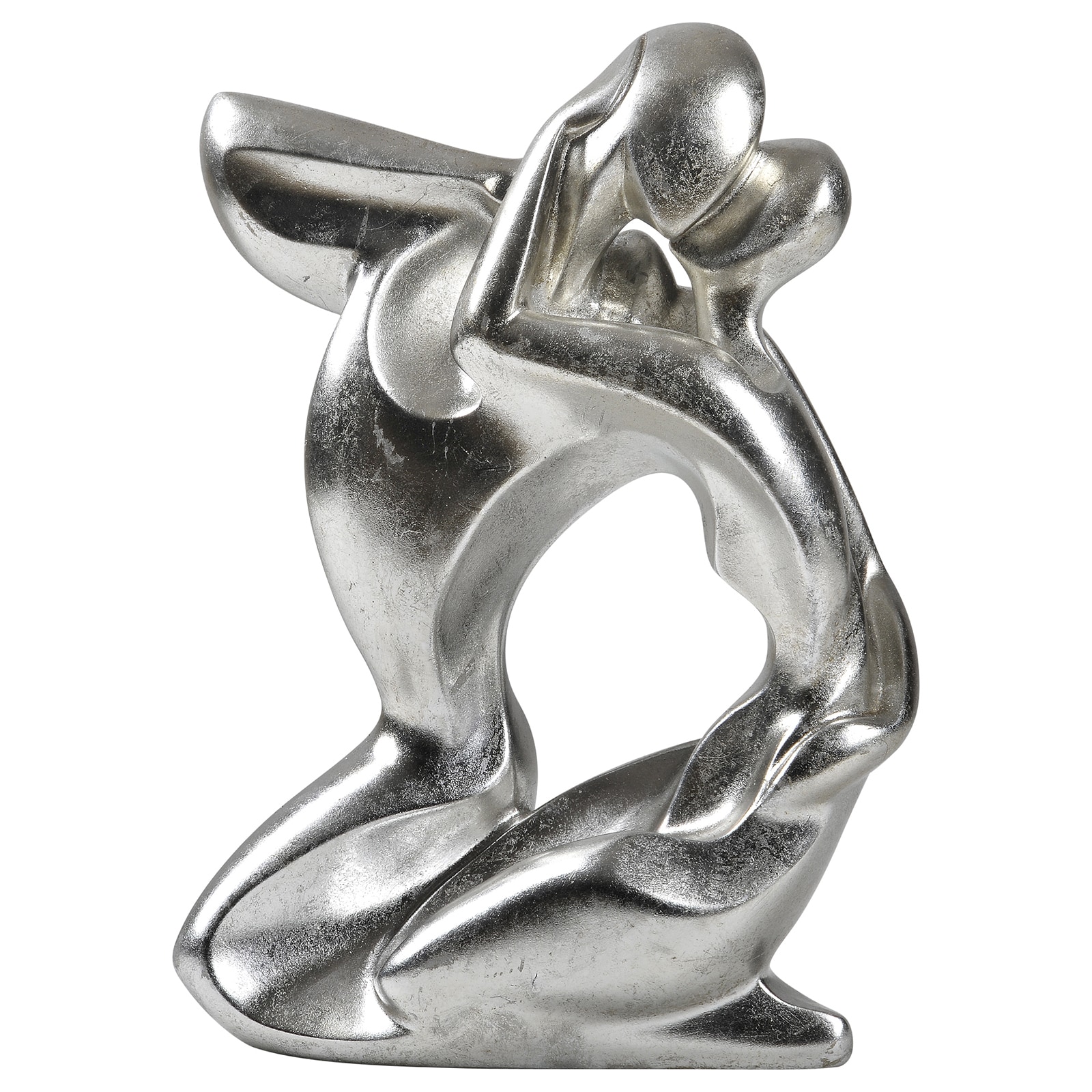 True Love Silver Leaf Statue