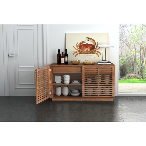 Linea Credenza in Walnut - 18.9L x 53.9W x 29.7H