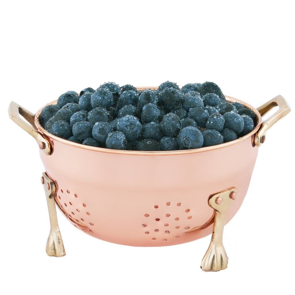 Old Dutch 6-inch Copper Plated Berry Colander