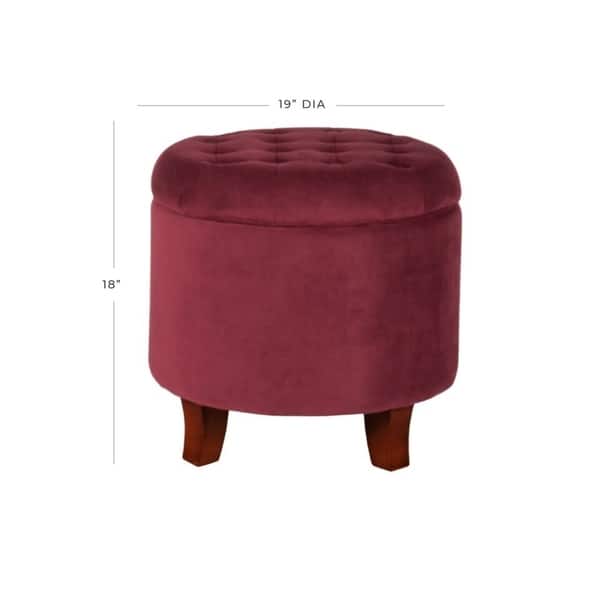 Carson Carrington Ronde Round Storage Ottoman
