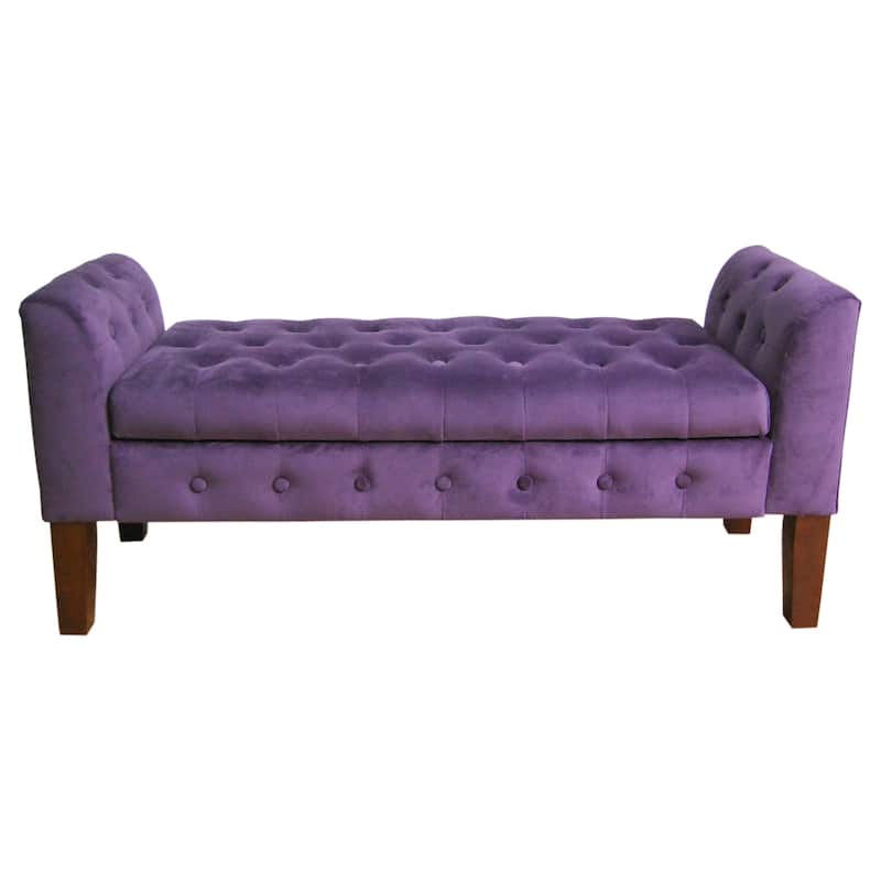 Copper Grove Chugach Velvet Tufted Storage Bench / Settee