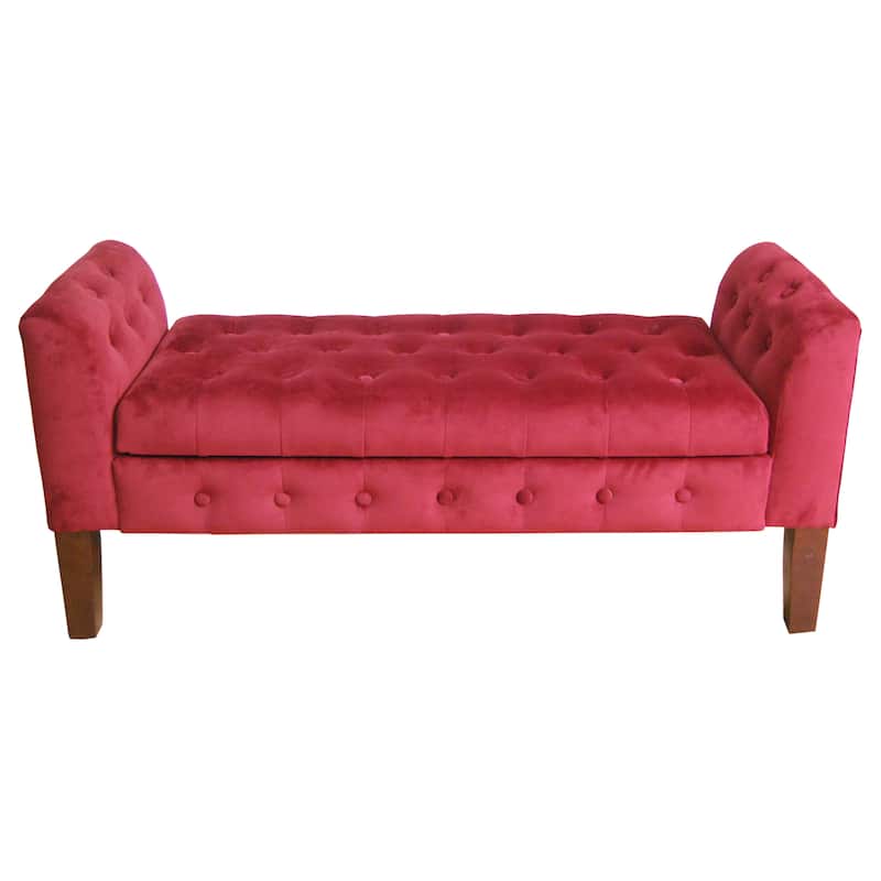 Copper Grove Chugach Velvet Tufted Storage Bench / Settee