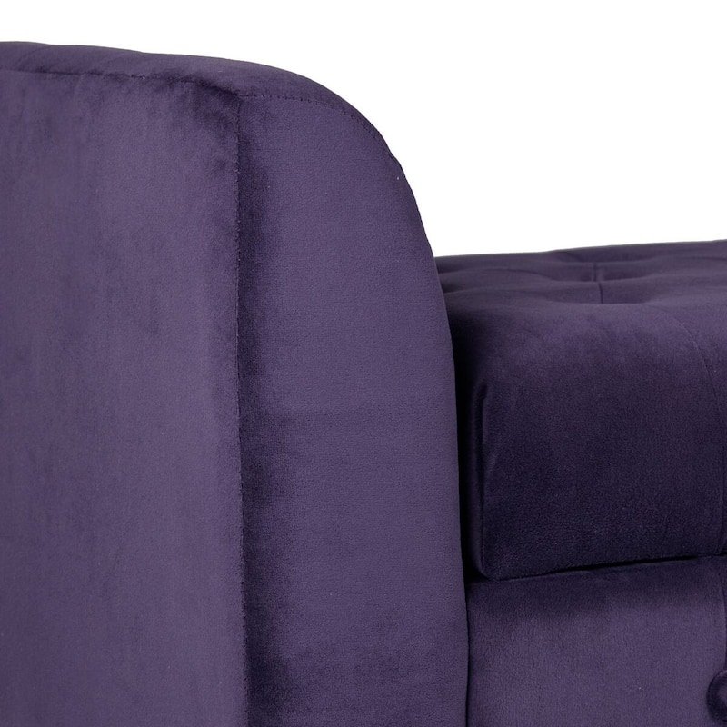 Copper Grove Chugach Velvet Tufted Storage Bench / Settee