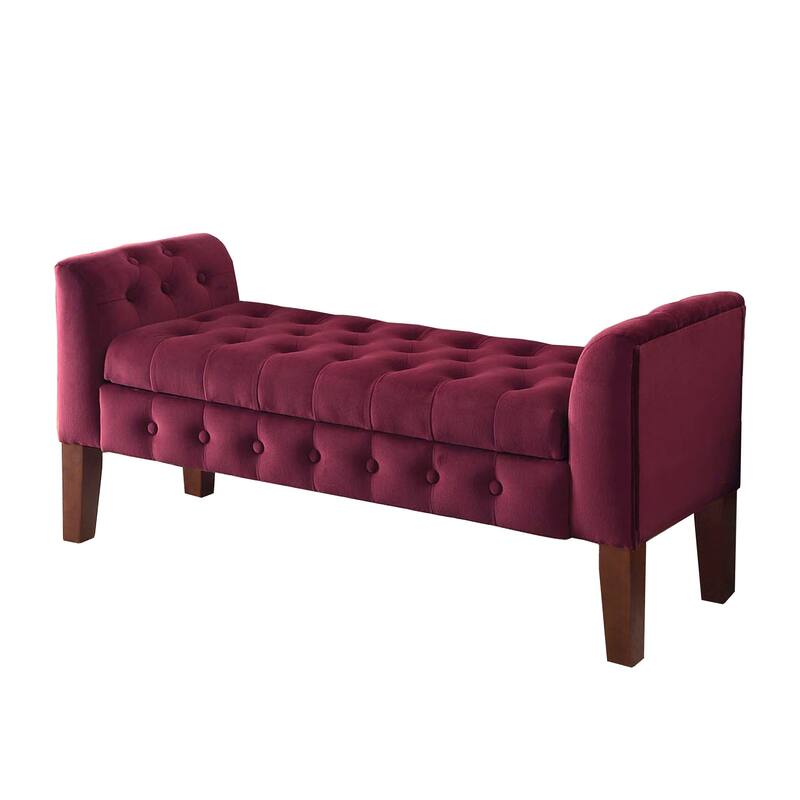 Copper Grove Chugach Velvet Tufted Storage Bench / Settee