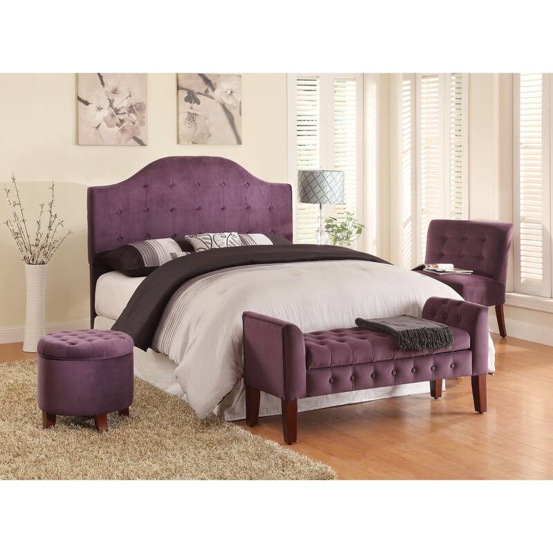 Copper Grove Chugach Velvet Tufted Storage Bench / Settee